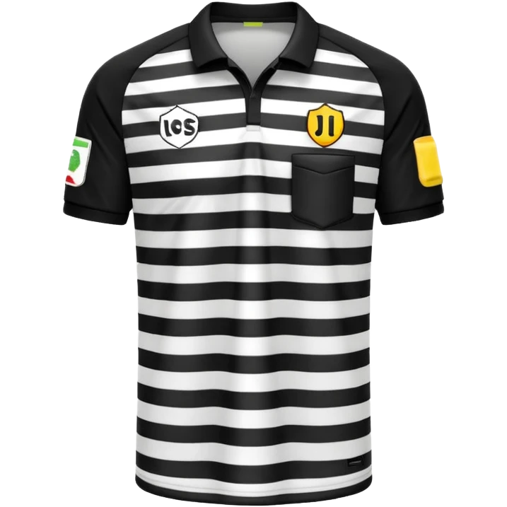 soccer reffere jersey emoji