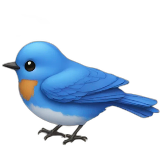 Blue bird book emoji