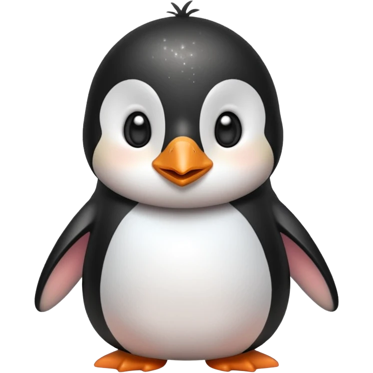 cute penguin make bunch of expressions or emojis, make sure to make him have a sparkle in his eyes emoji