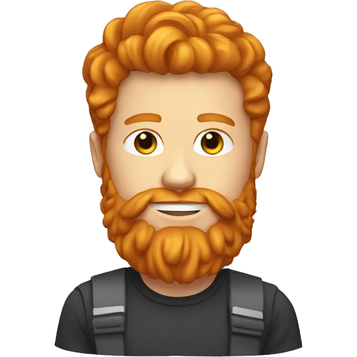 Ginger dj with beard emoji