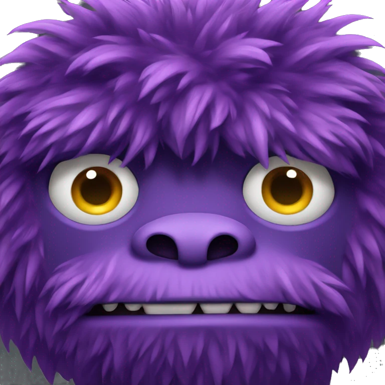 big hairy purple monster  emoji