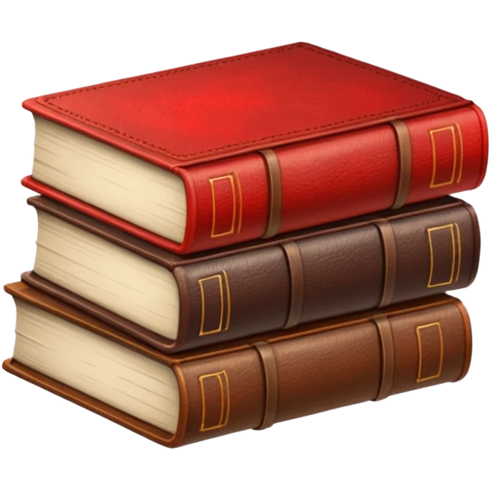 read books in red letters emoji