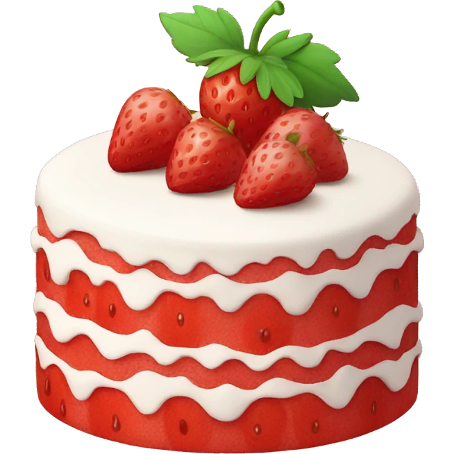 strawberry cake emoji