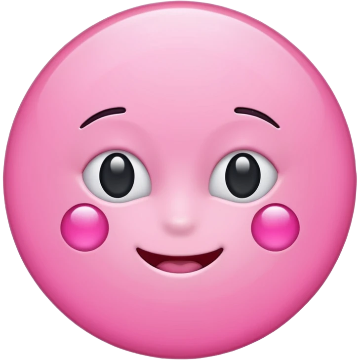 Pink faceless circle Samsung style emoji