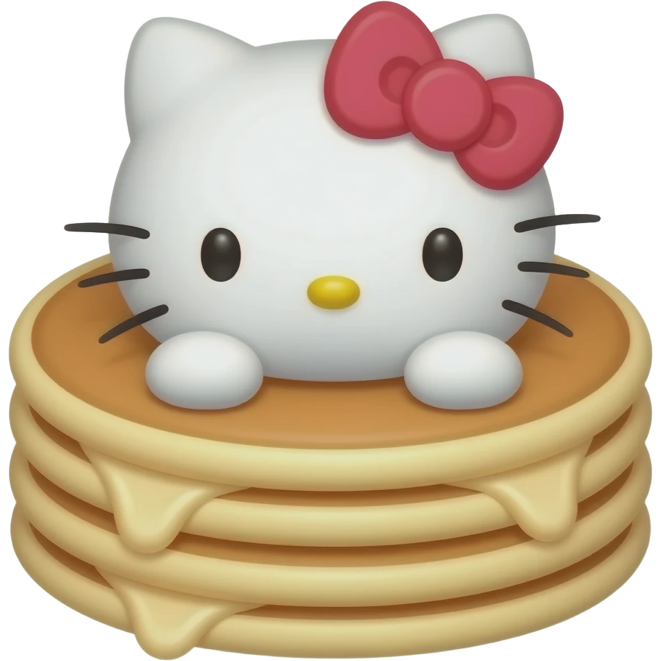 Hello kitty Pancakes emoji