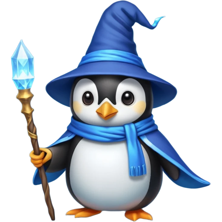 Penguin Wizard emoji