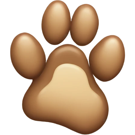 Dog paw emoji