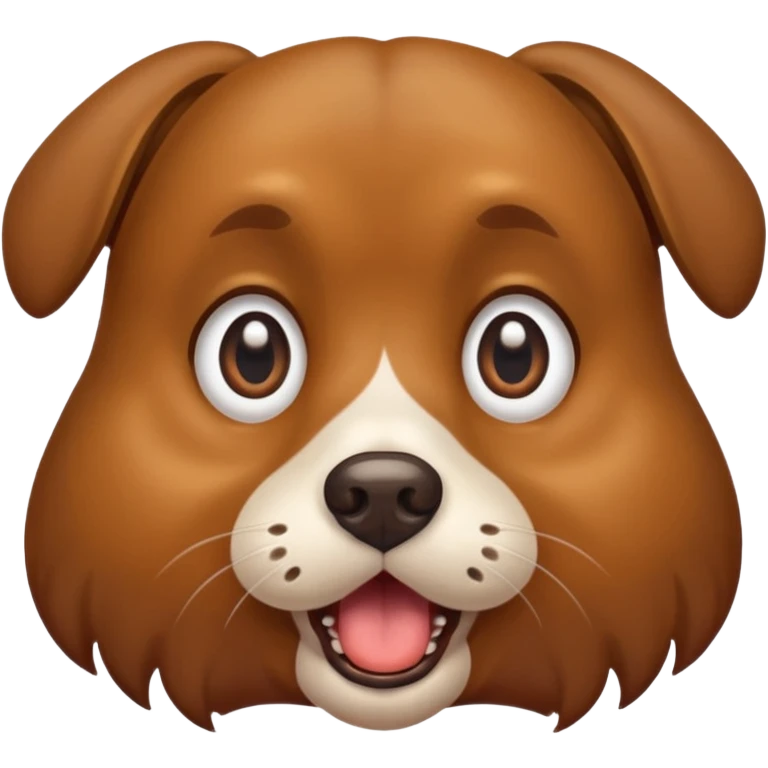 dog with wide eyes and open mouth emoji