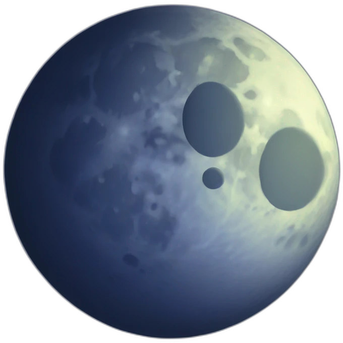 night time moon emoji