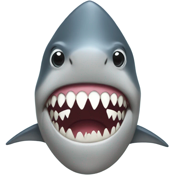 shark with clown wig and makeup emoji