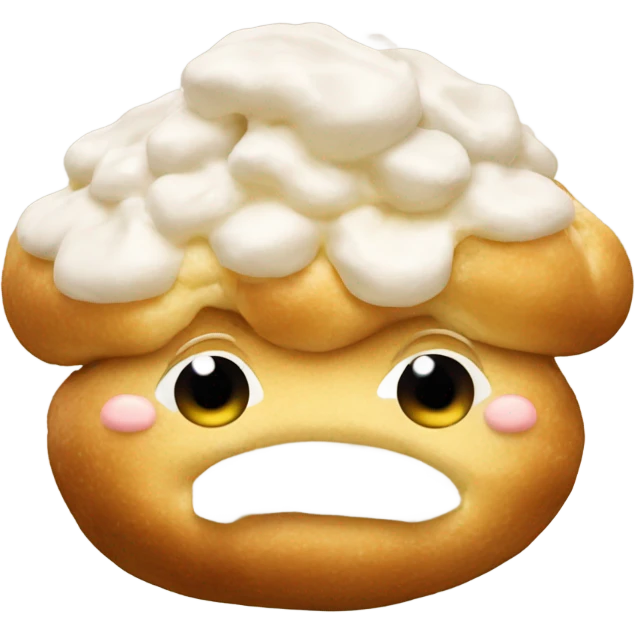 Cream puff emoji