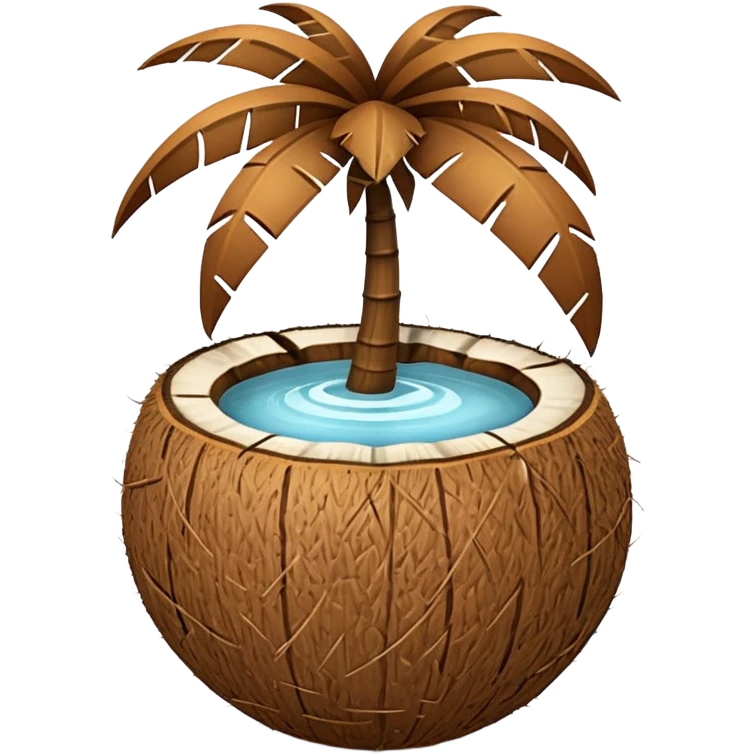 3d style cocnut emoji