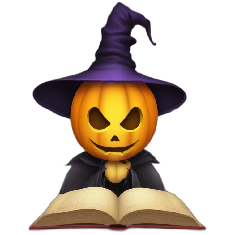 halloween reading emoji