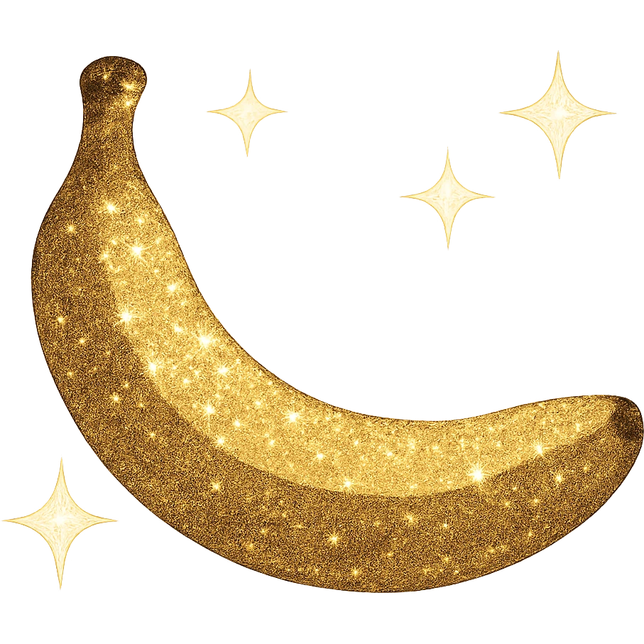 sparkling banana emoji