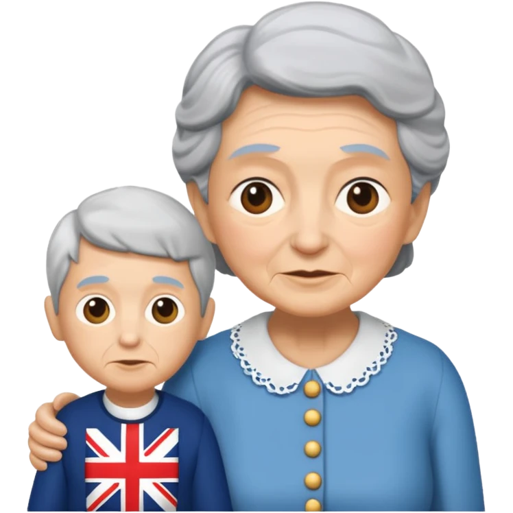add the boy and make the granny more british  emoji