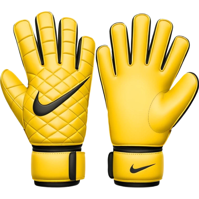 Des gants de gardien de but de foot nike jaune emoji