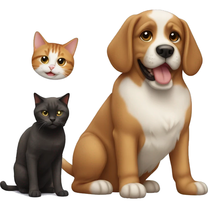 dog and cat emoji