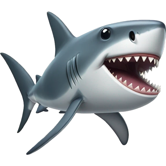 Shark with monocle emoji