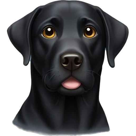 black Labrador  emoji