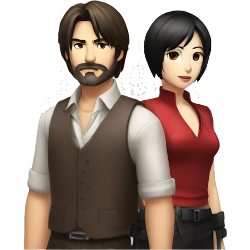 Ada wong and Leon emoji
