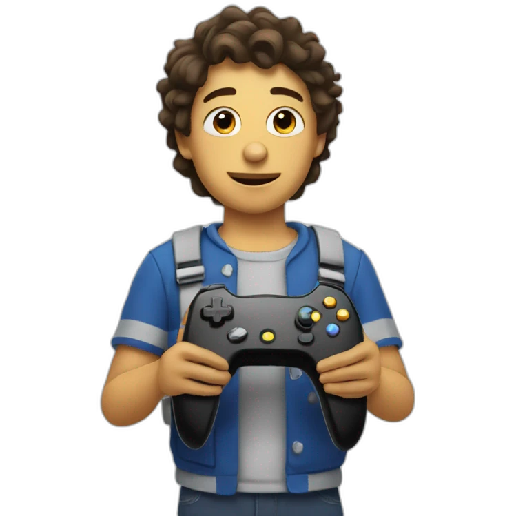 dory holding a controller emoji