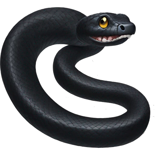 Black snake emoji