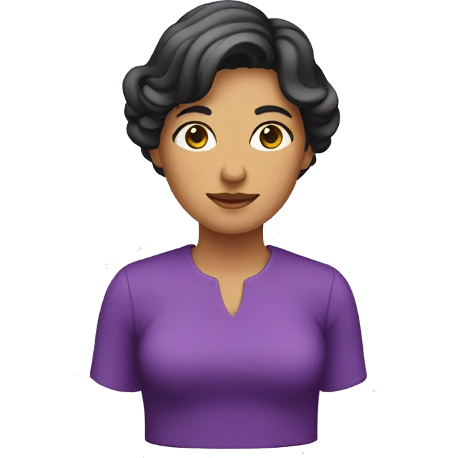 violeta mujer emoji