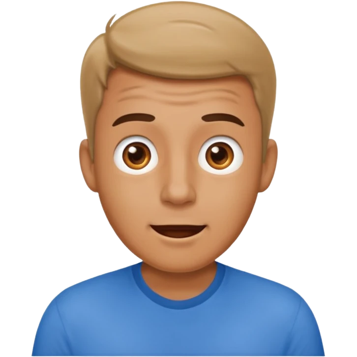 удивленный счастливый мужчина emoji