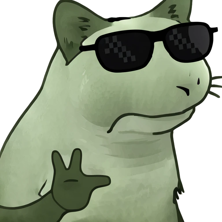 Cat with sunglasses emoji