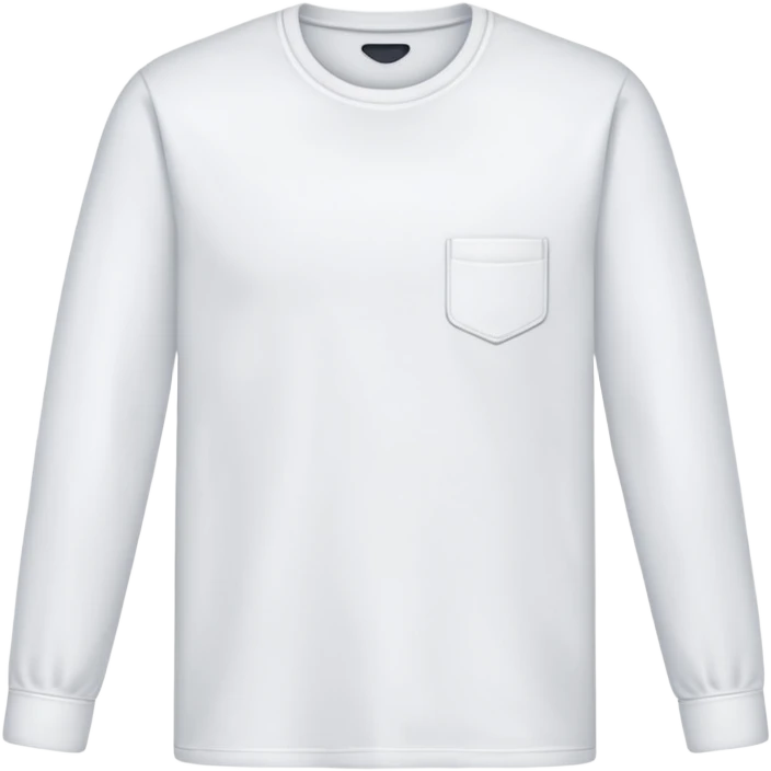 white long sleeve shirt emoji