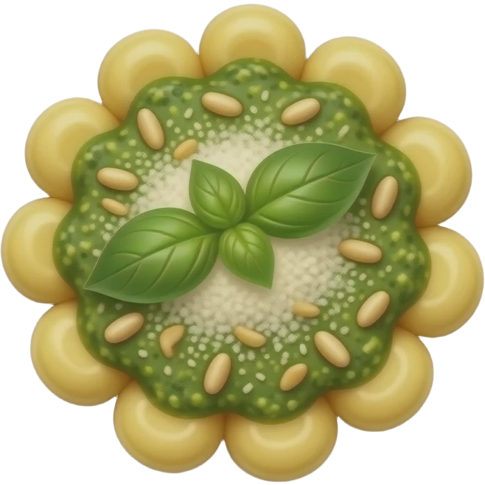 gnocchi with pesto emoji
