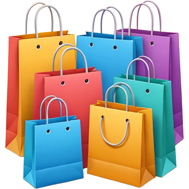 bolsas de compras emoji