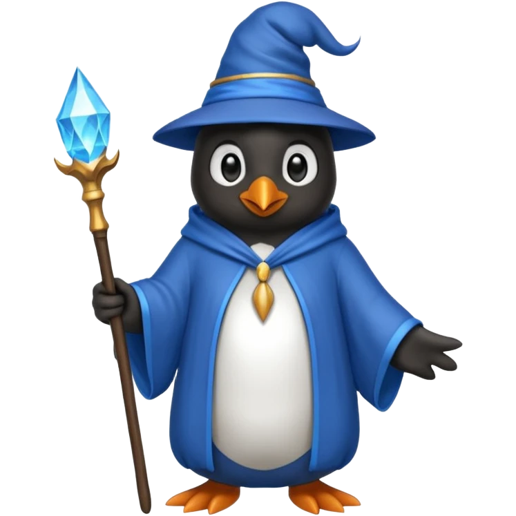 Penguin Wizard emoji