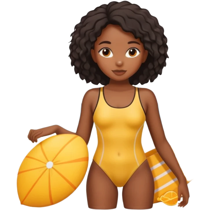 Black girl on vacation emoji