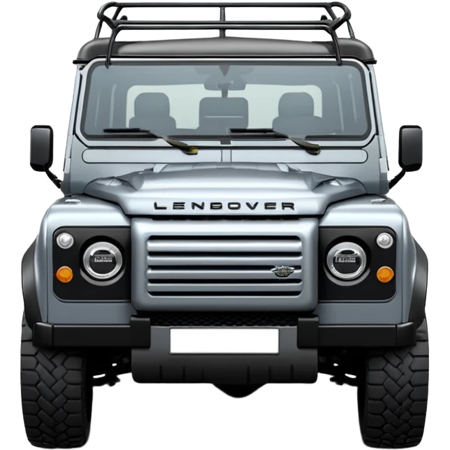 New Landrover Defender 110 in Carpathian Grey with gloss black accents emoji