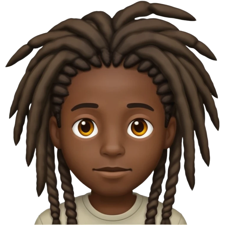 Black boy with dreads emoji