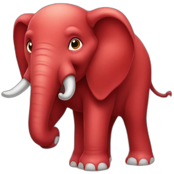 red-elephant emoji