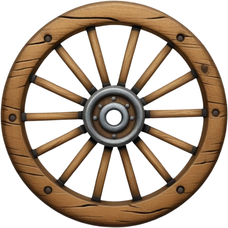 wooden cart wheel emoji