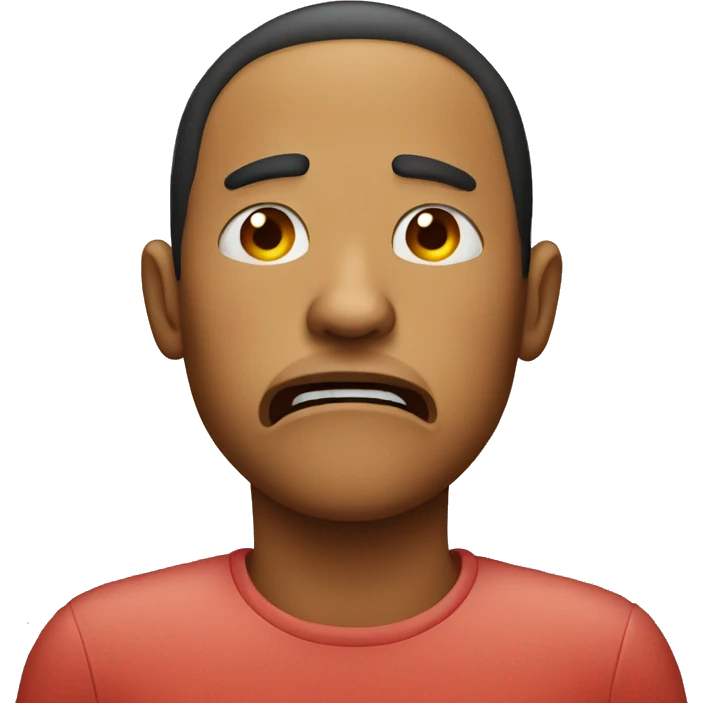 person red face trying not to cough emoji