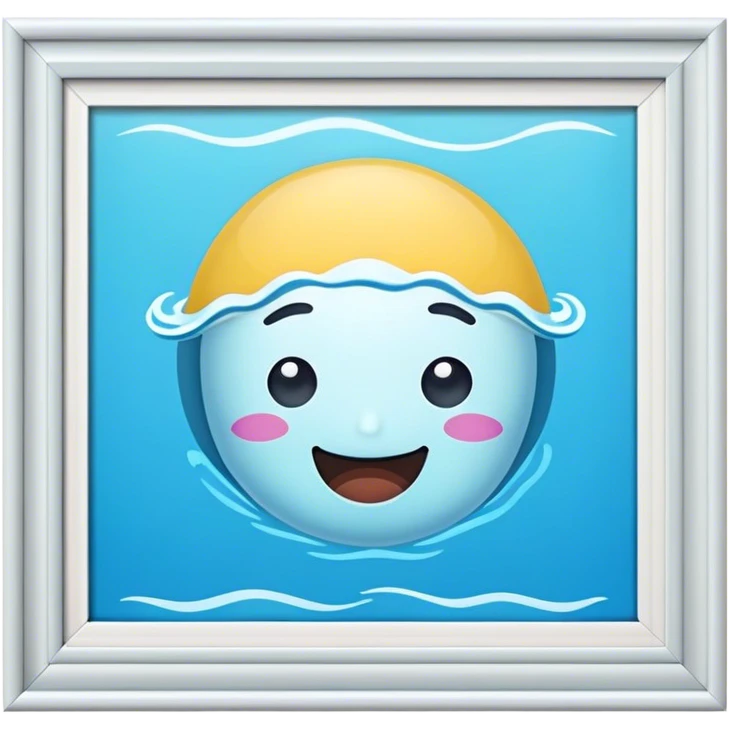 Una piscina emoji