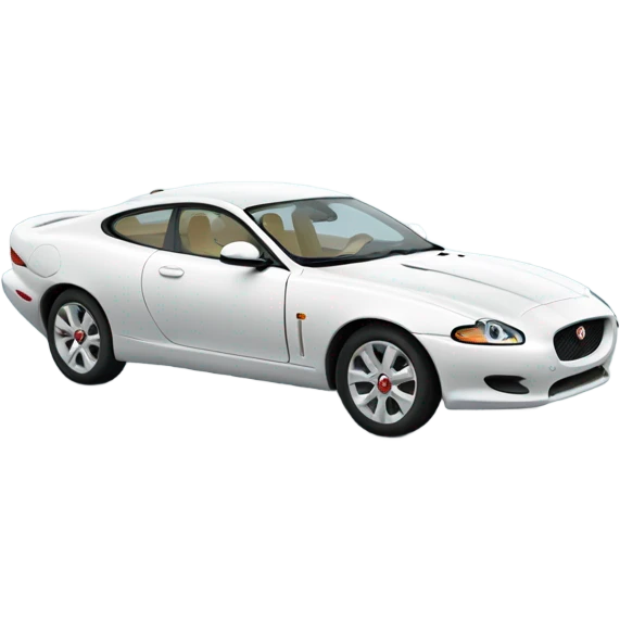 An elegant car jaguar crossing the finish line, with a touch of shine and class. emoji