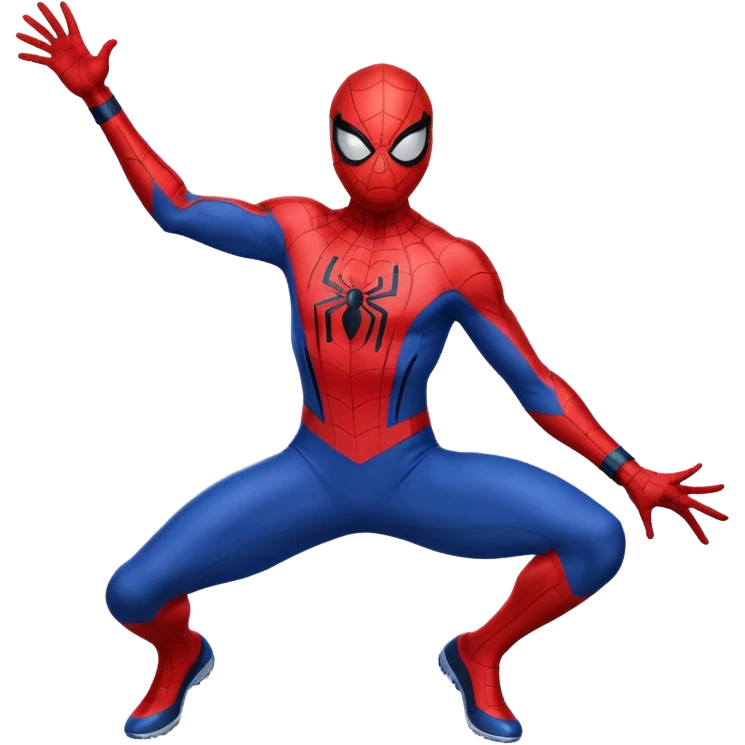 Spiderman playing cricket  emoji