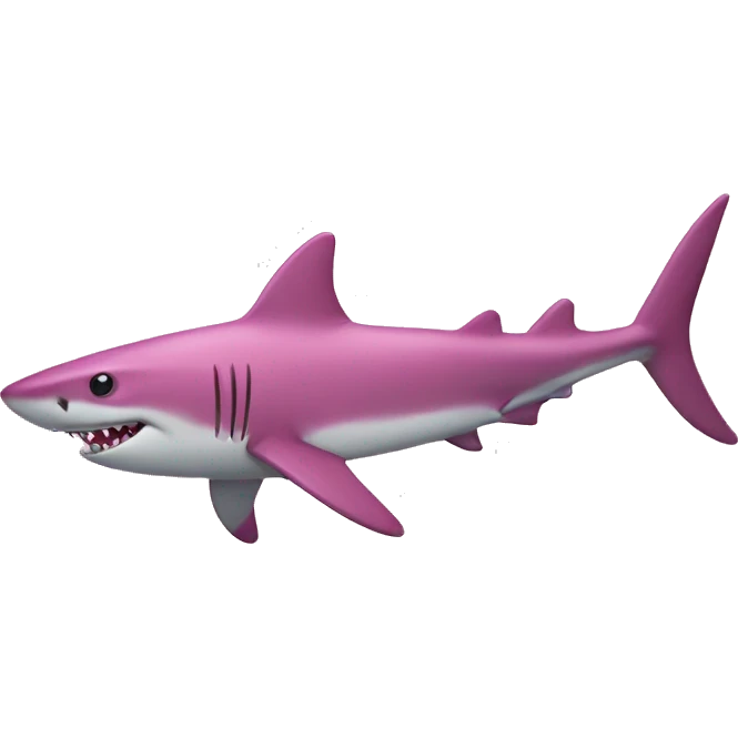 pink shark emoji