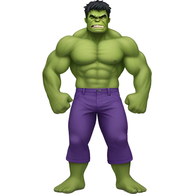 HULK PURPLE PANTS emoji
