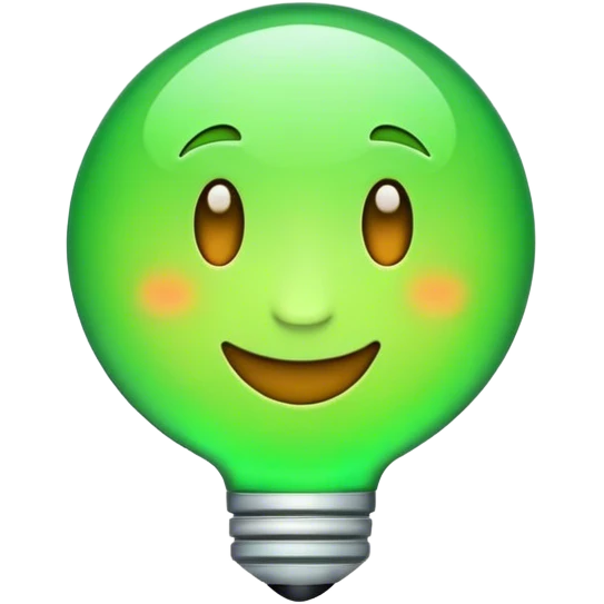 Create emoji of success without people in green light emoji
