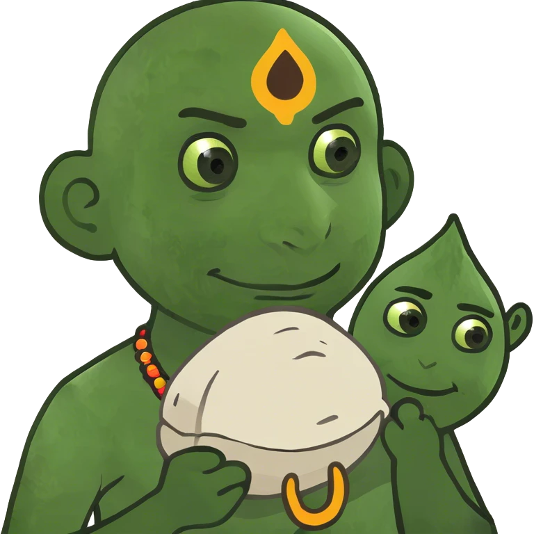 Indian holding poo emoji