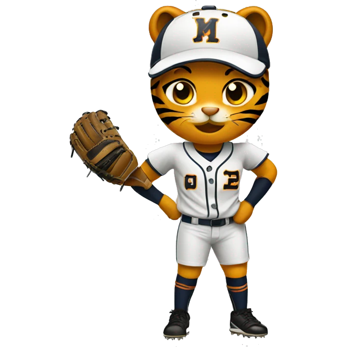 Tiger softball emoji