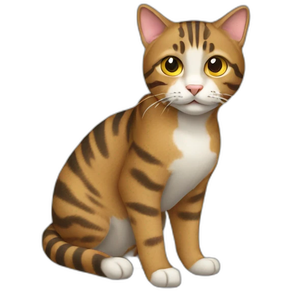 Tabby Cat Full Body emoji