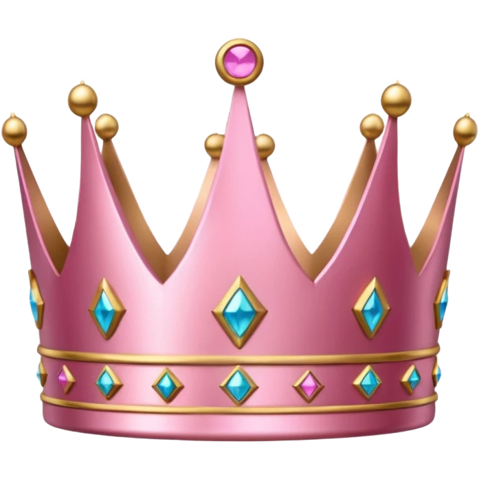 Crown little pink emoji