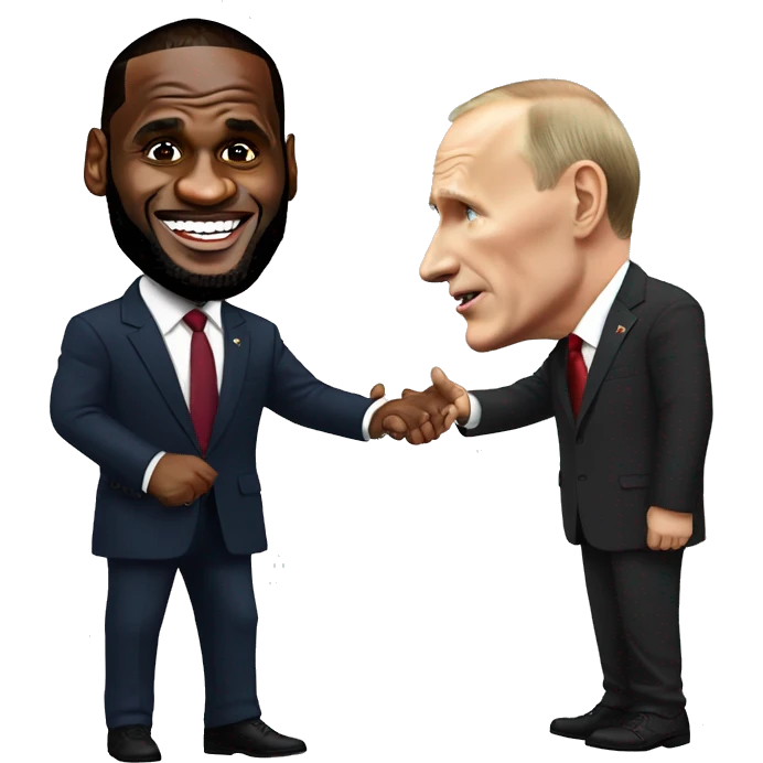 LeBron James play with Vladimir Putin emoji